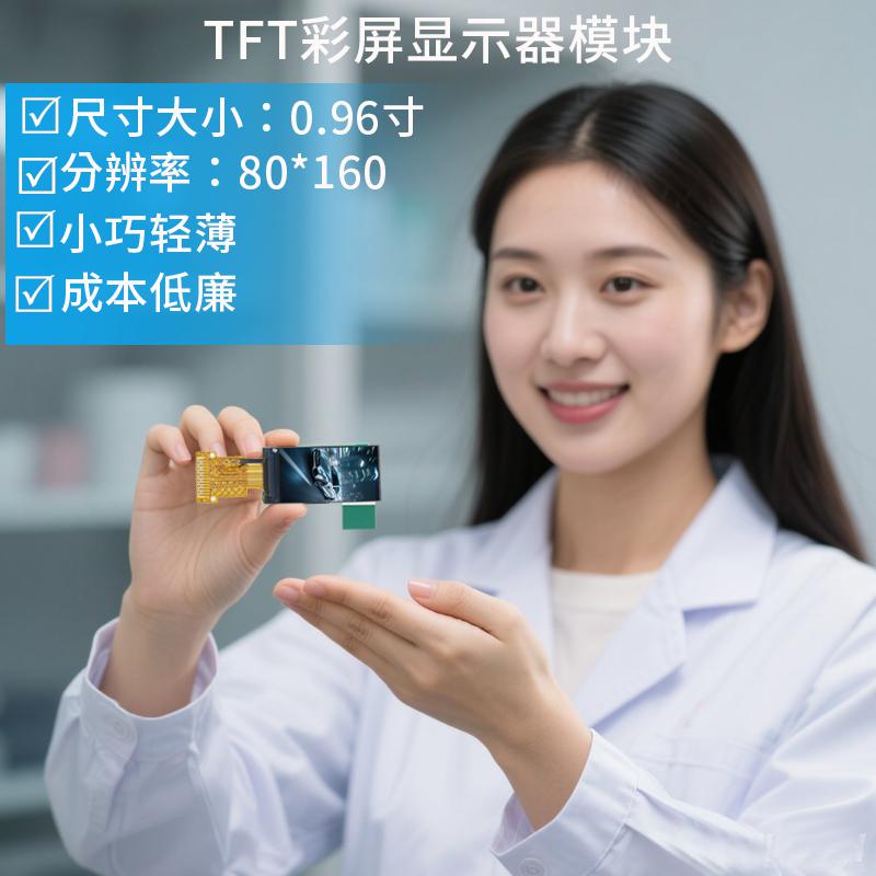 096寸小TFT彩屏高清86*160显示器